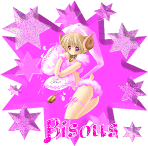 Gif animé bisous manga